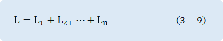 L=L_1+L_(2+)⋯+L_n 