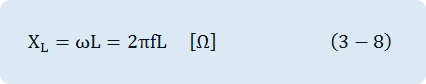 X_L=ΩL=2πfL [Ω]