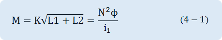 M=K√(L1+L2)=(N^2 Φ)/i_1     