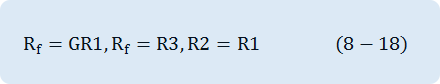 R_f=GR1,R_f=R3,R2=R1